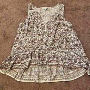 Floral/paisley tank